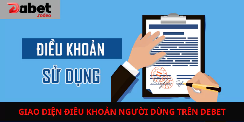 Giao diện hiển thị điều khoản Dabet giúp người chơi dễ dàng theo dõi thông tin chính sách.